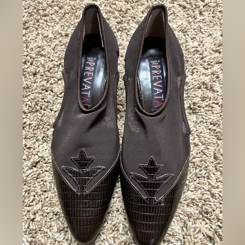 Prevata made in Italy heels shoes size 6 1/2